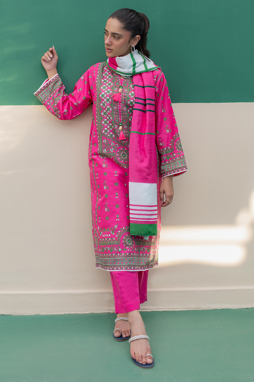 Zellbury | Winter Pret | Kurta Dupatta Trouser - 2949