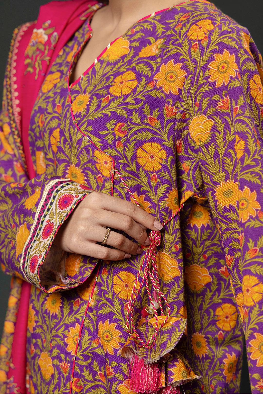 Zellbury | Winter Pret | Kurta Dupatta Trouser - 3006