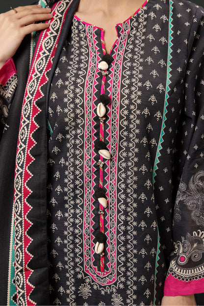 Zellbury | Winter Pret | Kurta Shawl Trouser - 3008