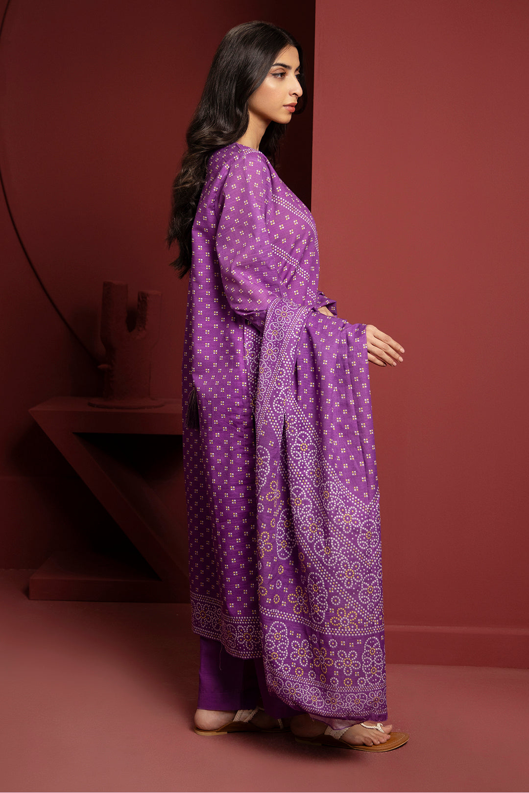 Zellbury | Winter Pret | Kurta Dupatta Trouser - 3072