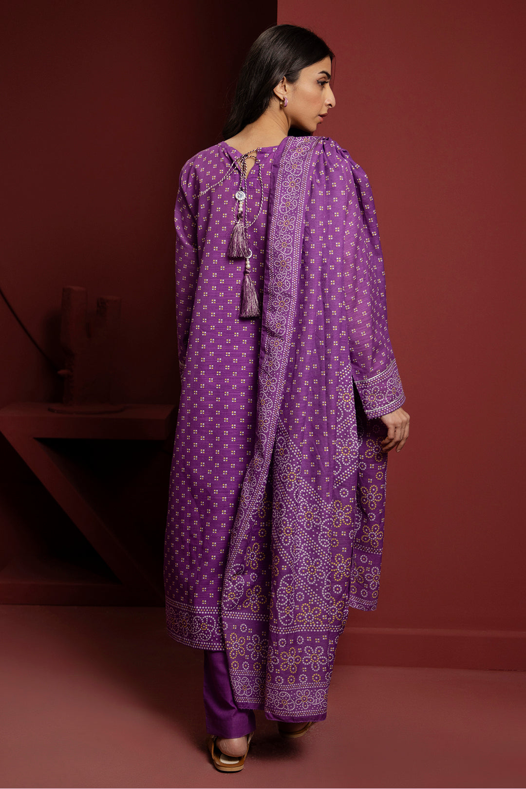Zellbury | Winter Pret | Kurta Dupatta Trouser - 3072