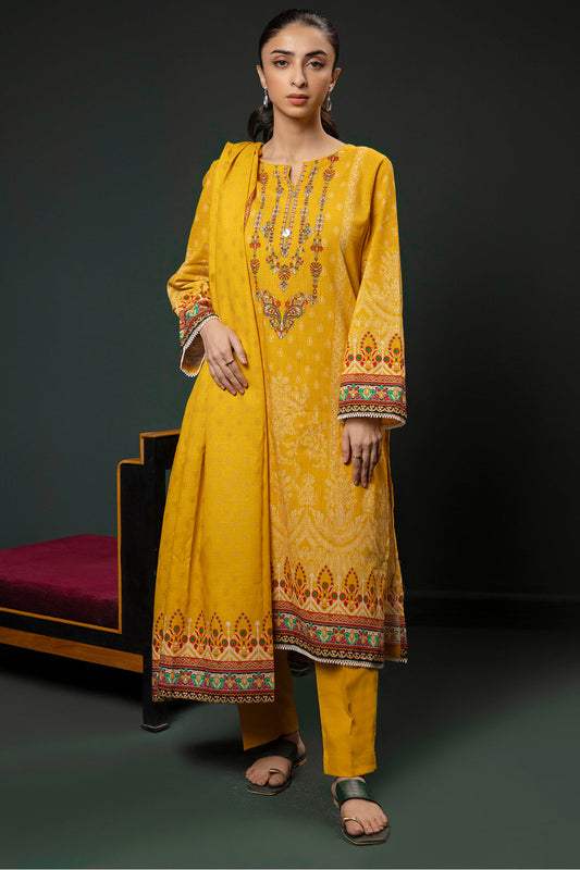 Zellbury | Winter Pret | Kurta Dupatta Trouser - 3151