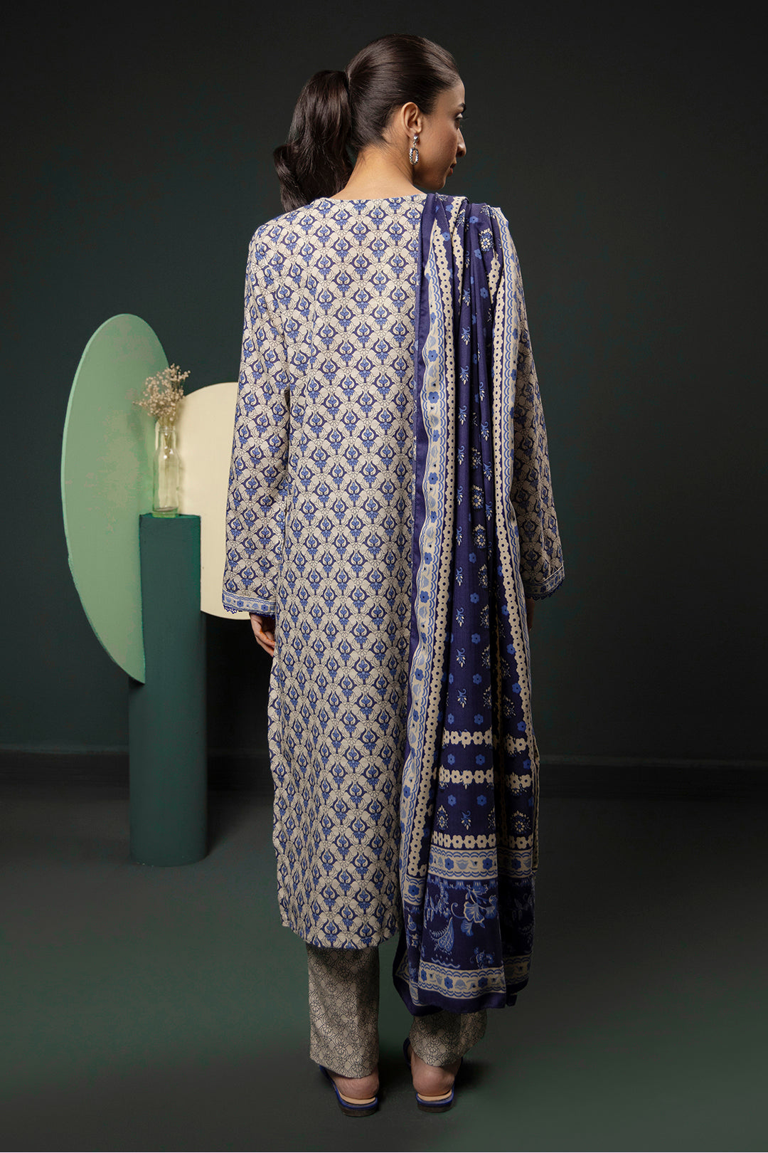 Zellbury | Winter Pret | Kurta Shawl Trouser - 3153
