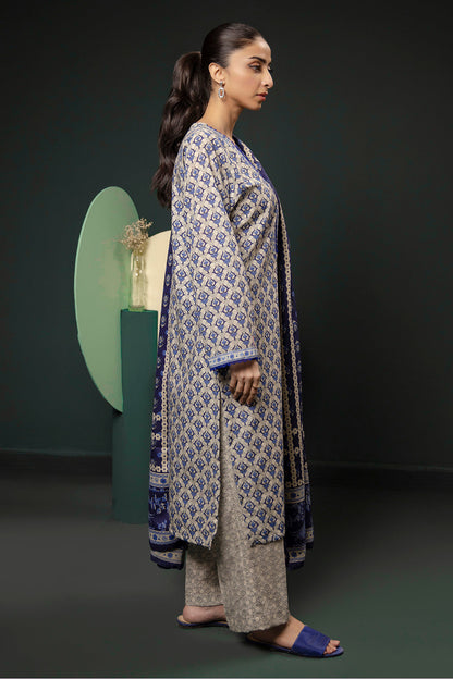 Zellbury | Winter Pret | Kurta Shawl Trouser - 3153