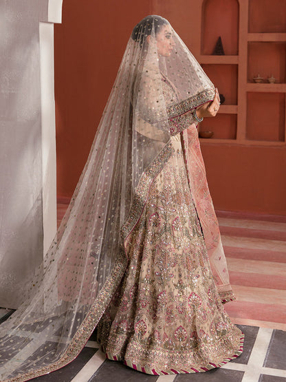 Gulaal | Wedding Formals | ANSHAH GL-WS-22V1-28 (IVORY WHITE LEHNGA CHOLI) - Pakistani Designer Dress - by Gulaal | Type: Bridal - 100% Original at Saira Sultan