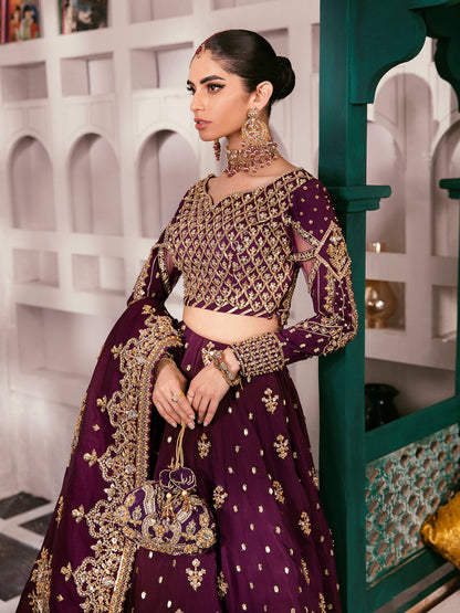 Gulaal | Wedding Formals | SHAZMINAH GL-WS-22V1-31 (LEHNGA AND CHOLI) - Pakistani Designer Dress - by Gulaal | Type: Bridal - 100% Original at Saira Sultan