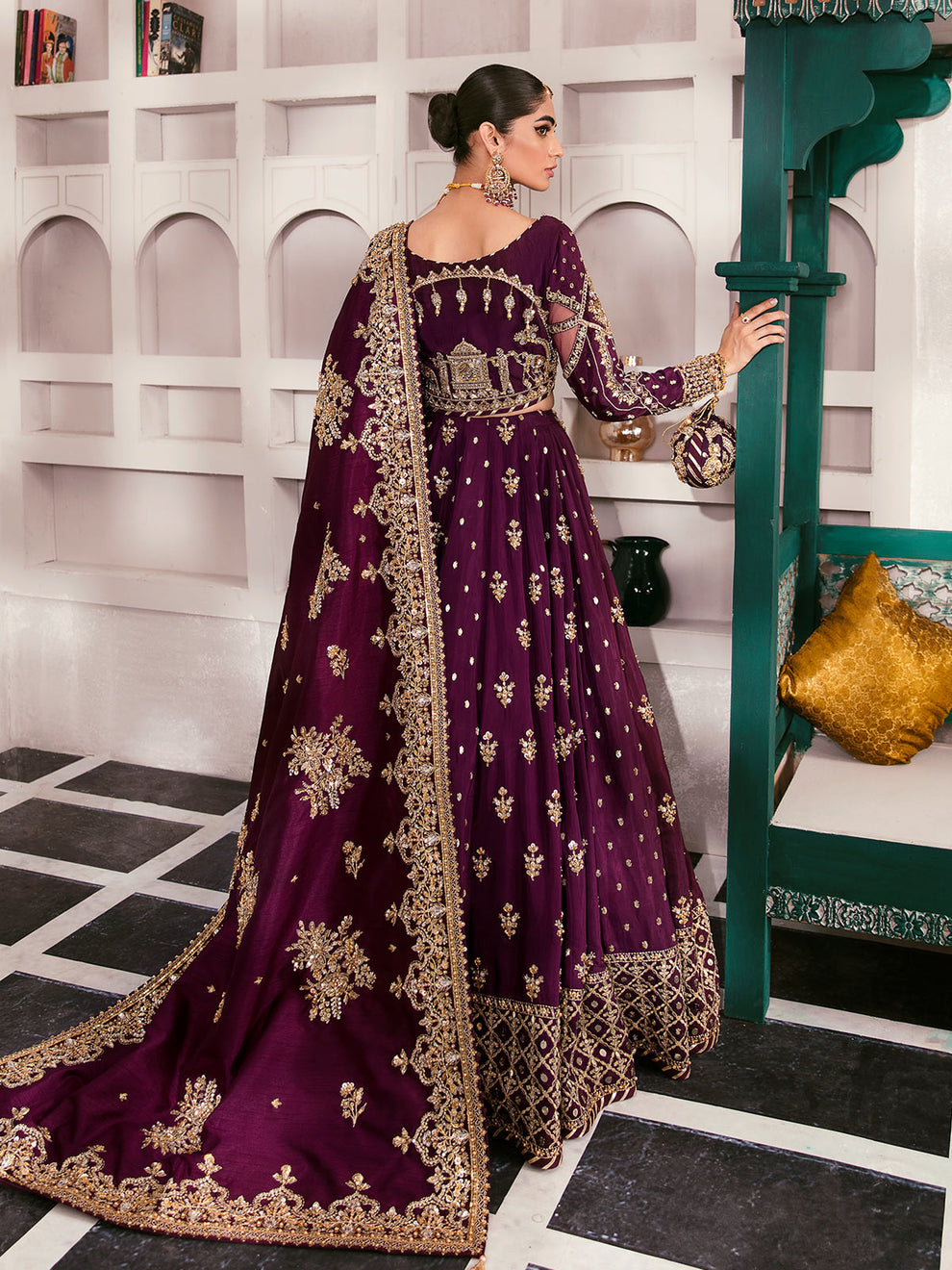 Gulaal | Wedding Formals | SHAZMINAH GL-WS-22V1-31 (LEHNGA AND CHOLI) - Pakistani Designer Dress - by Gulaal | Type: Bridal - 100% Original at Saira Sultan