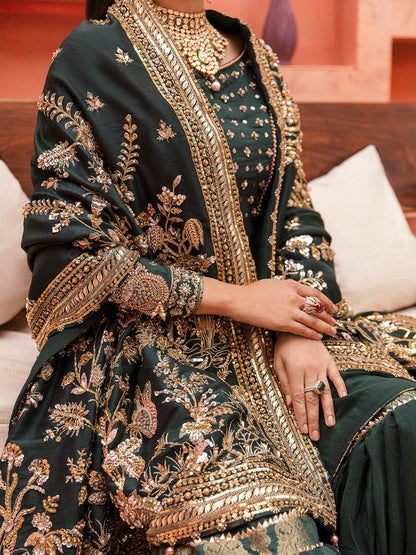 Gulaal | Wedding Formals | GL-WS-22V1-33 (SHIRT AND GHARARA) - Pakistani Designer Dress - by Gulaal | Type: Bridal - 100% Original at Saira Sultan