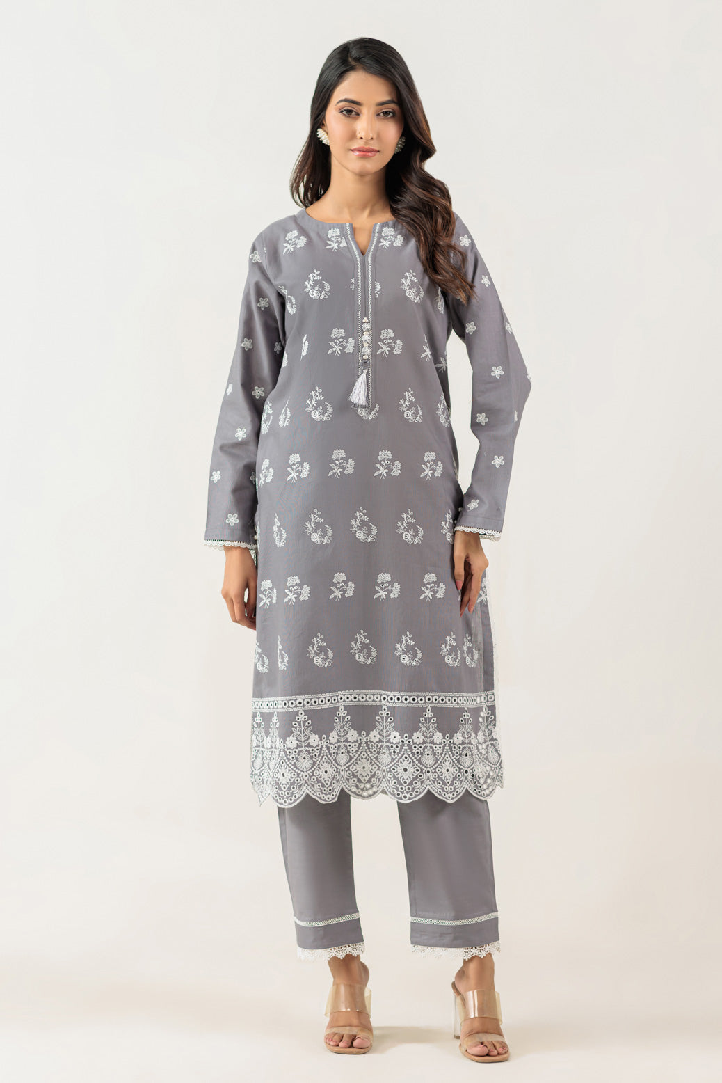 Bonanza Satrangi | Grey Cambric 2 Piece (WS1242P05) 8 Grey