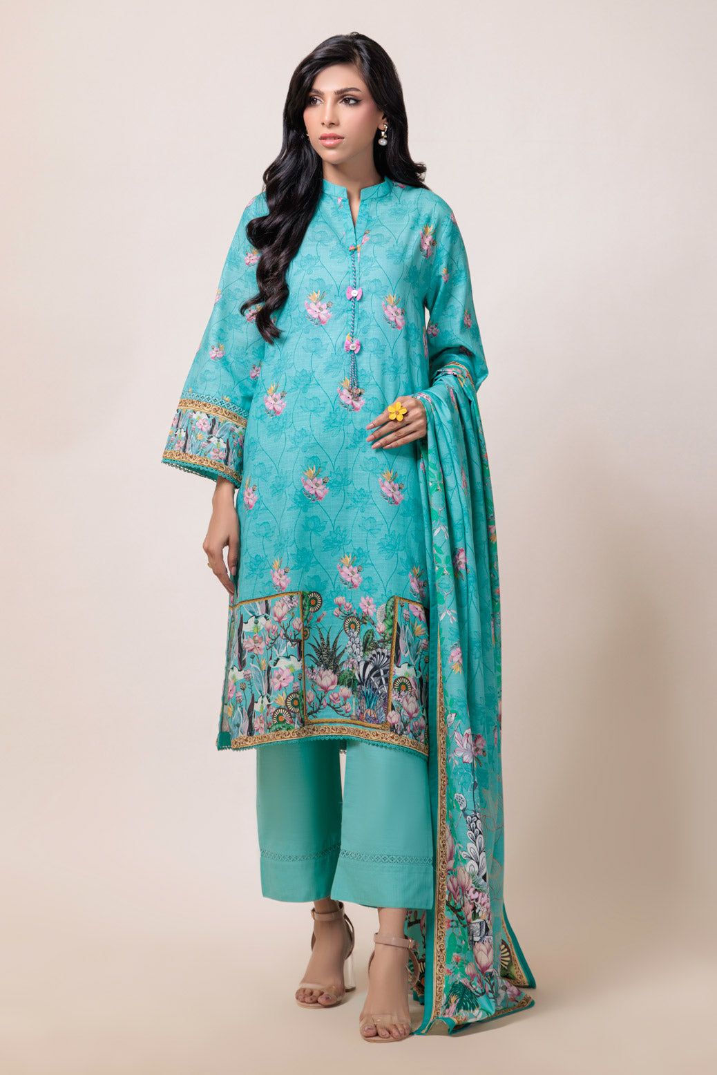 Bonanza Satrangi | S Green Cambric 3 Piece (WS1243P01) 8 Green