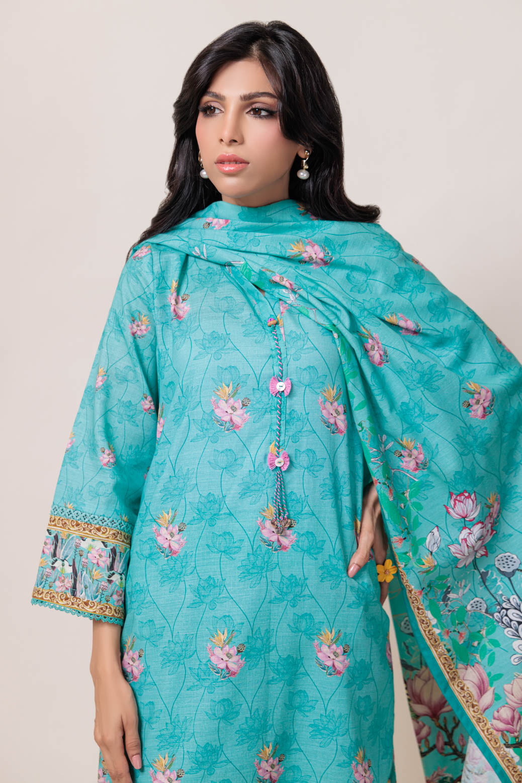 Bonanza Satrangi | S Green Cambric 3 Piece (WS1243P01) 16 Green