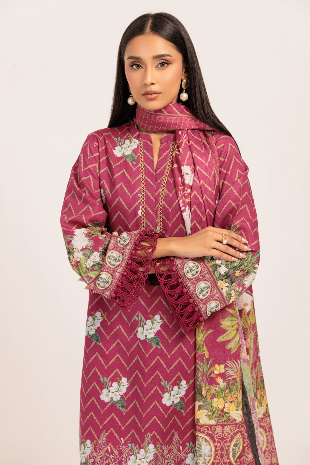 Bonanza Satrangi | Pink Khaddar 3 Piece (WS1243P02) 14 Pink