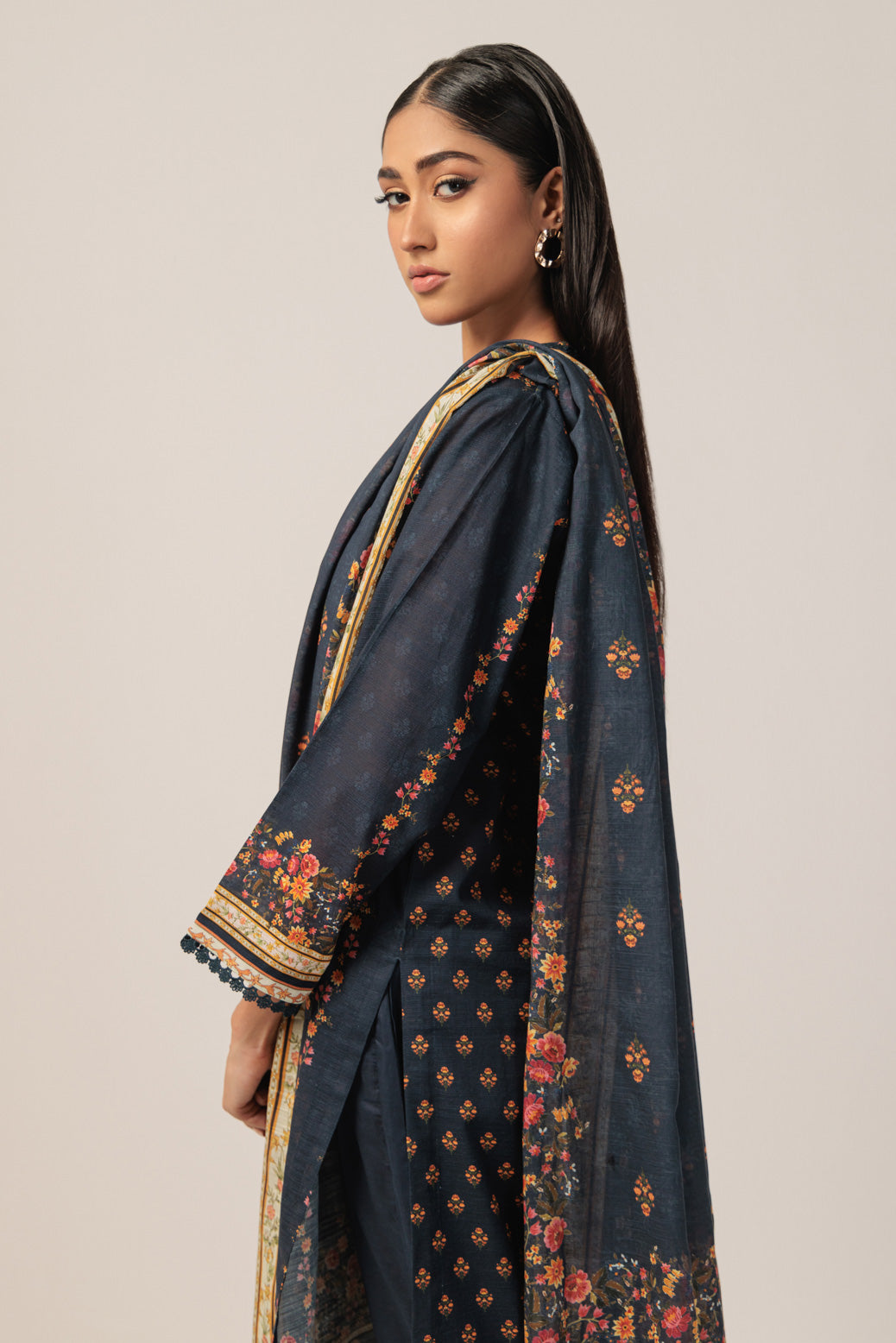 Bonanza Satrangi | N Blue Cambric 3 Piece (WS1243P04) 14 Blue