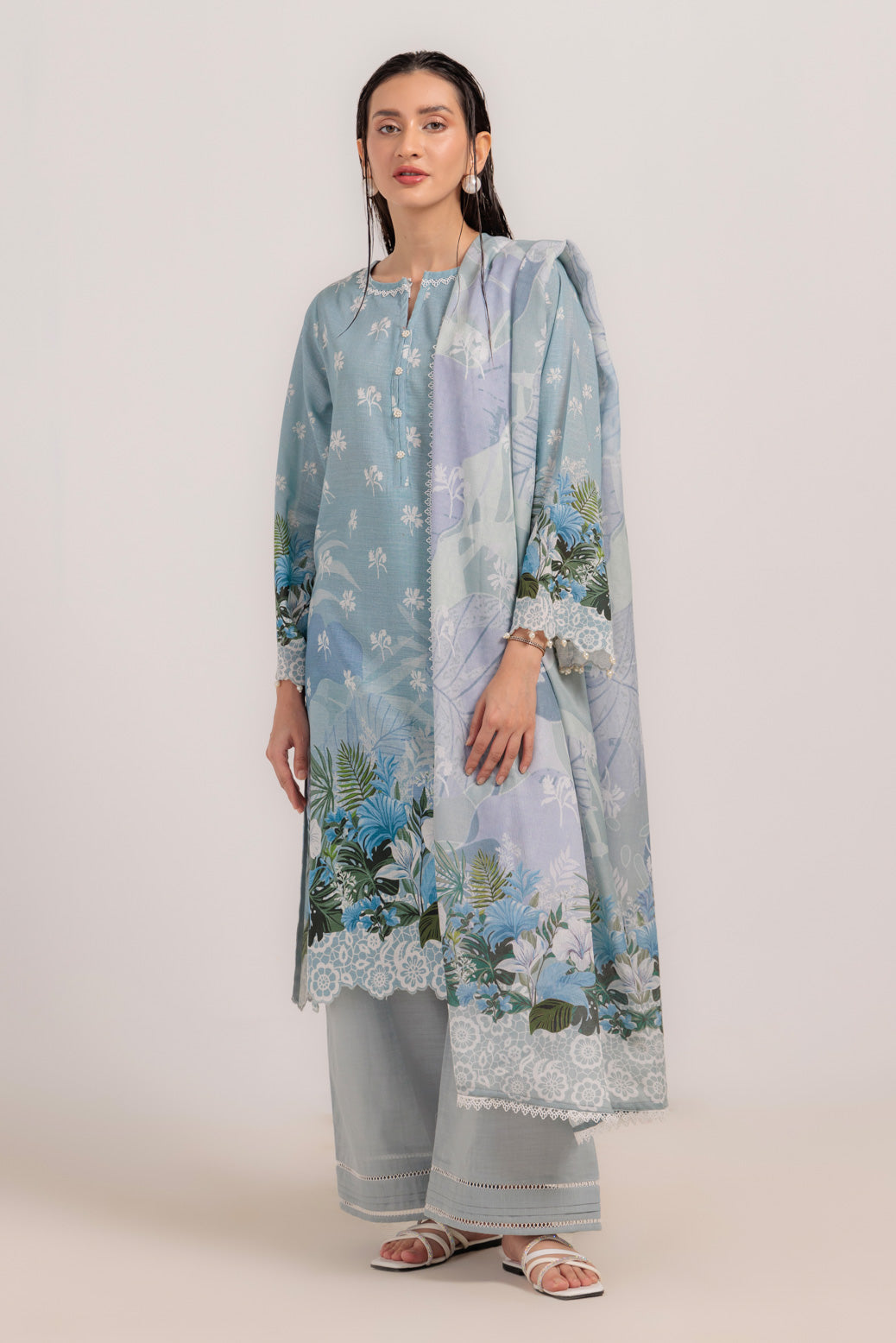 Bonanza Satrangi | Grey Khaddar 3 Piece (WS1243P06) 8 Grey