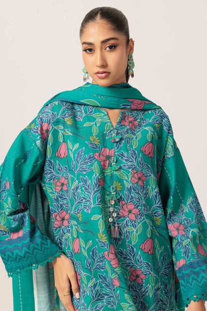Bonanza Satrangi | Green Khaddar 3 Piece (WS1243P09) 16 Green