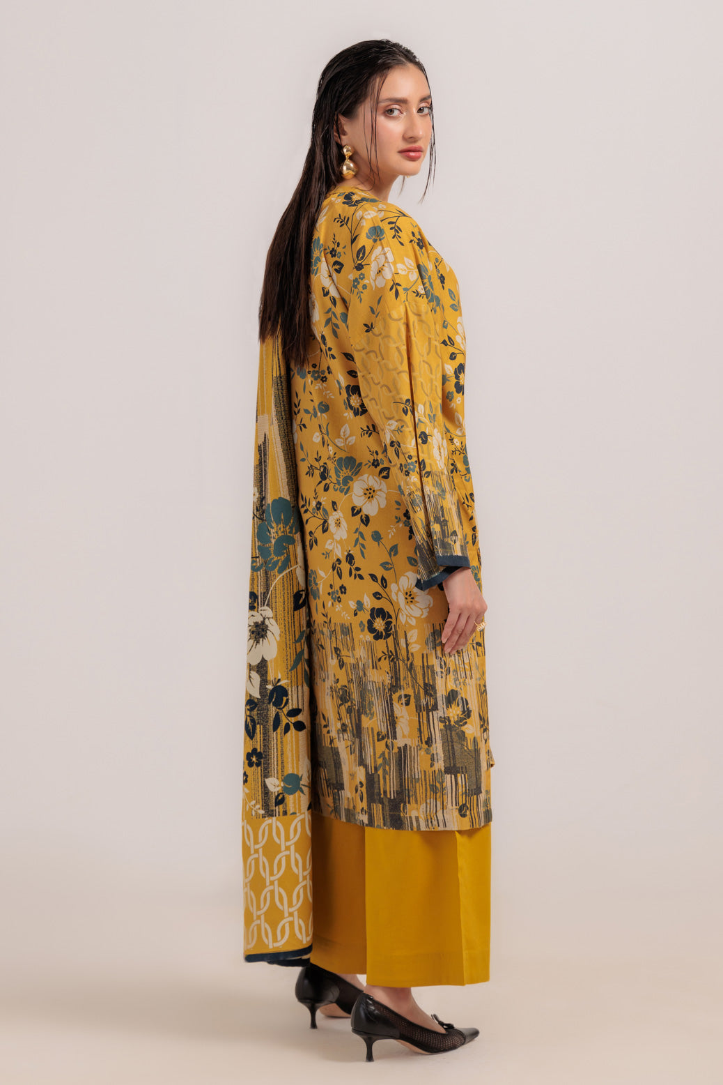 Bonanza Satrangi | Lemon Viscose 3 Piece (WS1243P12) 12 Lemon