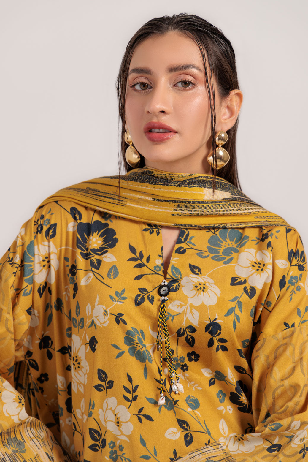 Bonanza Satrangi | Lemon Viscose 3 Piece (WS1243P12) 14 Lemon
