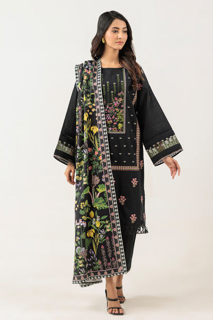Bonanza Satrangi | Black Khaddar 3 Piece (WS1243P14) 8 Black