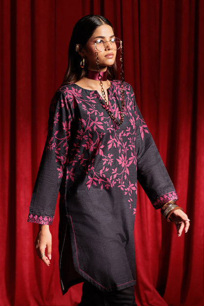 Bonanza Satrangi | Black Khaddar 2 Piece (WS2242P02) 10 Black