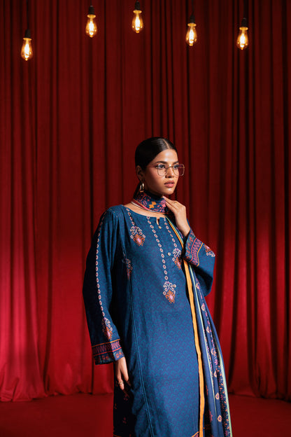 Bonanza Satrangi | Blue Khaddar 3 Piece (WS2243P02) 10 Blue