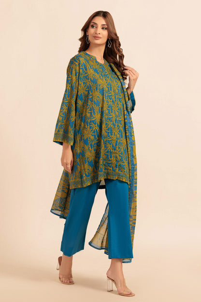 Bonanza Satrangi | Blue Cambric 3 Piece (WS2243P12) 8 Blue