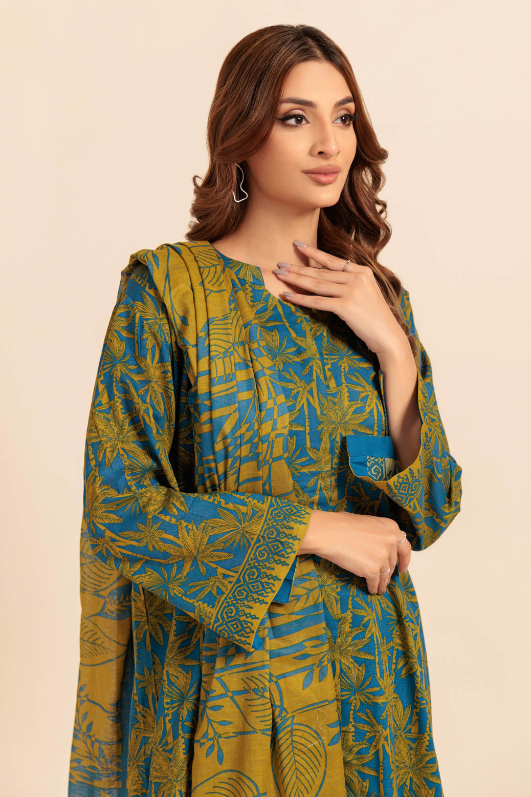 Bonanza Satrangi | Blue Cambric 3 Piece (WS2243P12) 12 Blue