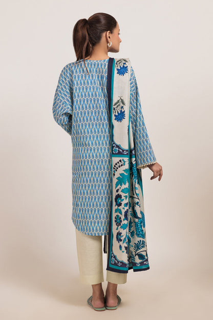 Bonanza Satrangi | Beige Khaddar 3 Piece (WS2243P13) 16 Beige