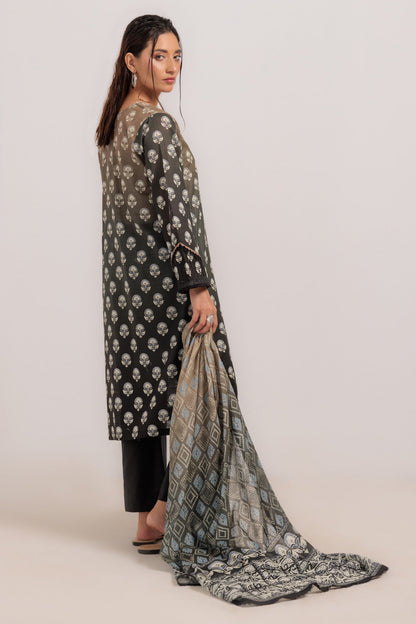 Bonanza Satrangi | Black Cambric 3 Piece (WS2243P17) 12 Black