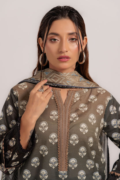 Bonanza Satrangi | Black Cambric 3 Piece (WS2243P17) 14 Black