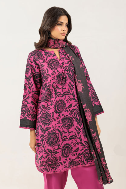 Bonanza Satrangi | Pink Khaddar 3 Piece (WS2243P25) 12 Pink