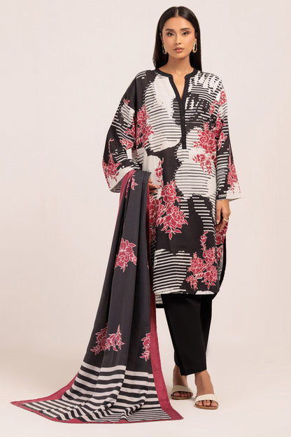 Bonanza Satrangi | Black Khaddar 3 Piece (WS2243P26) 10 Black