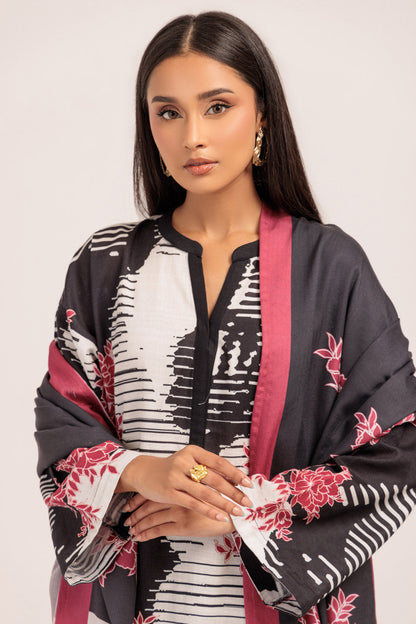 Bonanza Satrangi | Black Khaddar 3 Piece (WS2243P26) 14 Black