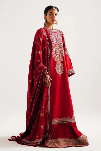 Zara ShahJahan | Winter Shawl 23 | WS23-D8 - Pakistani Designer Dress - by Zara Shahjahan | Type: Luxury - 100% Original at Saira Sultan