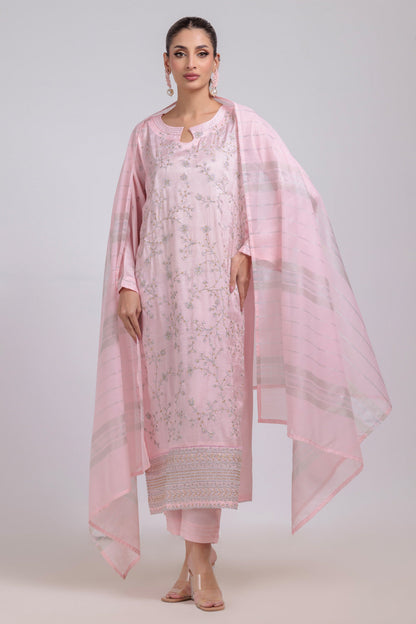 Bonanza Satrangi | Pink Silk 3 Piece (WS5243P08) 14 Pink