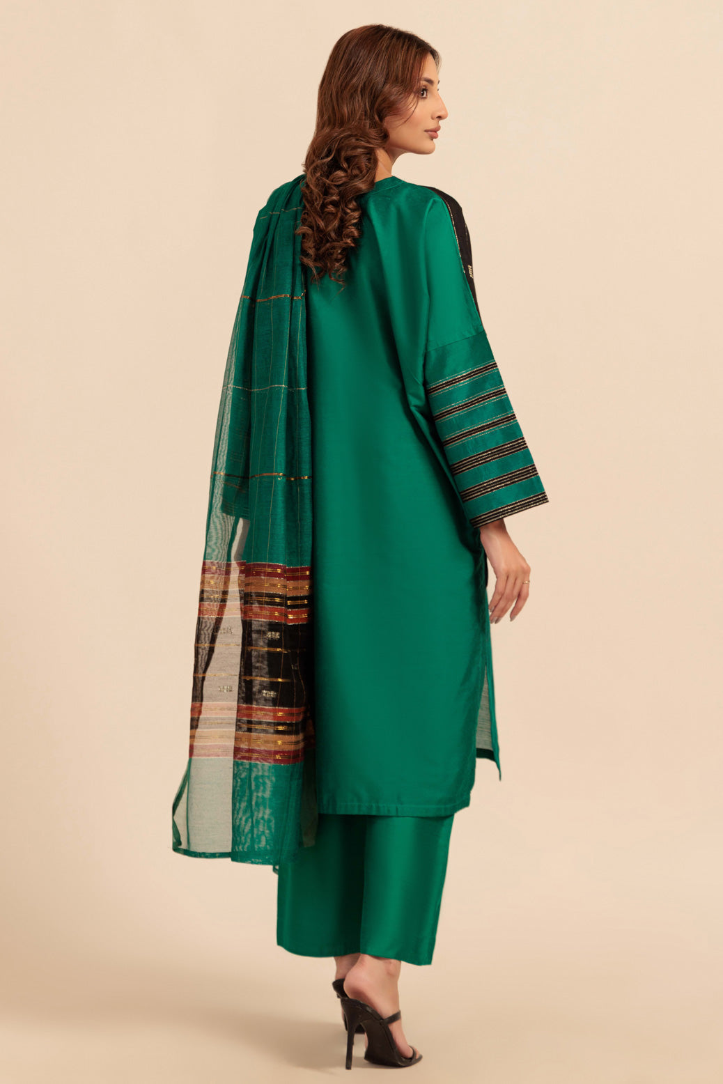 Bonanza Satrangi | Green Khaddi 3 Piece (WS5243P12) 16 Green