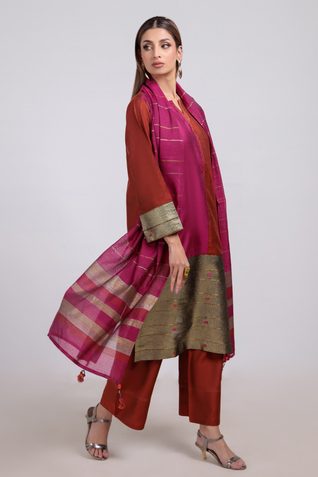 Bonanza Satrangi | Rust Yarn 3 Piece (WS5243P15) 8 Rust