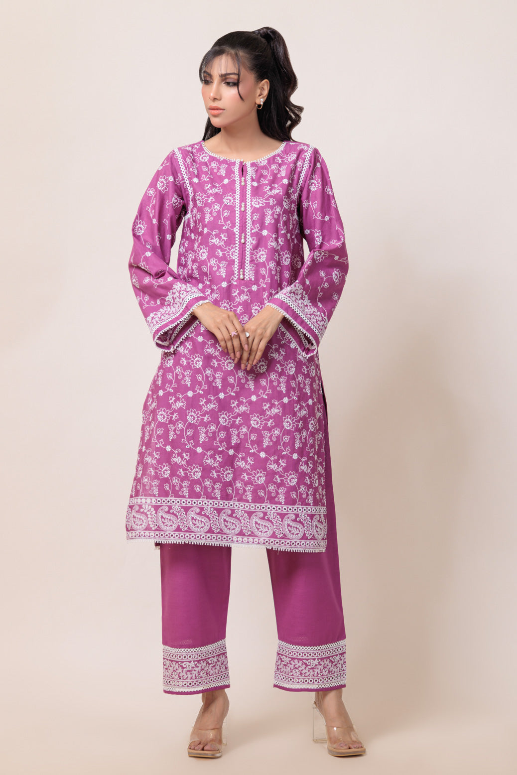 Bonanza Satrangi | D Pink Khaddar 2 Piece (WS6242P06) 16 Pink