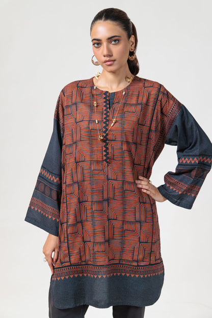 Bonanza Satrangi | Brown Khaddar 2 Piece (WS6242P07) 10 Brown
