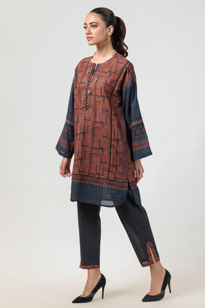 Bonanza Satrangi | Brown Khaddar 2 Piece (WS6242P07) 12 Brown