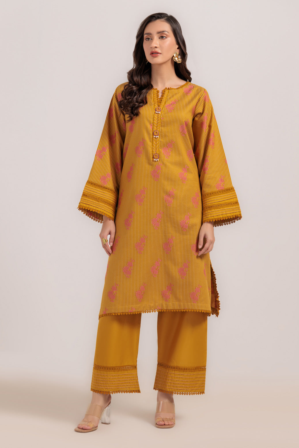 Bonanza Satrangi | Mustard Jacquard 2 Piece (WS6242P14) 8 Mustard