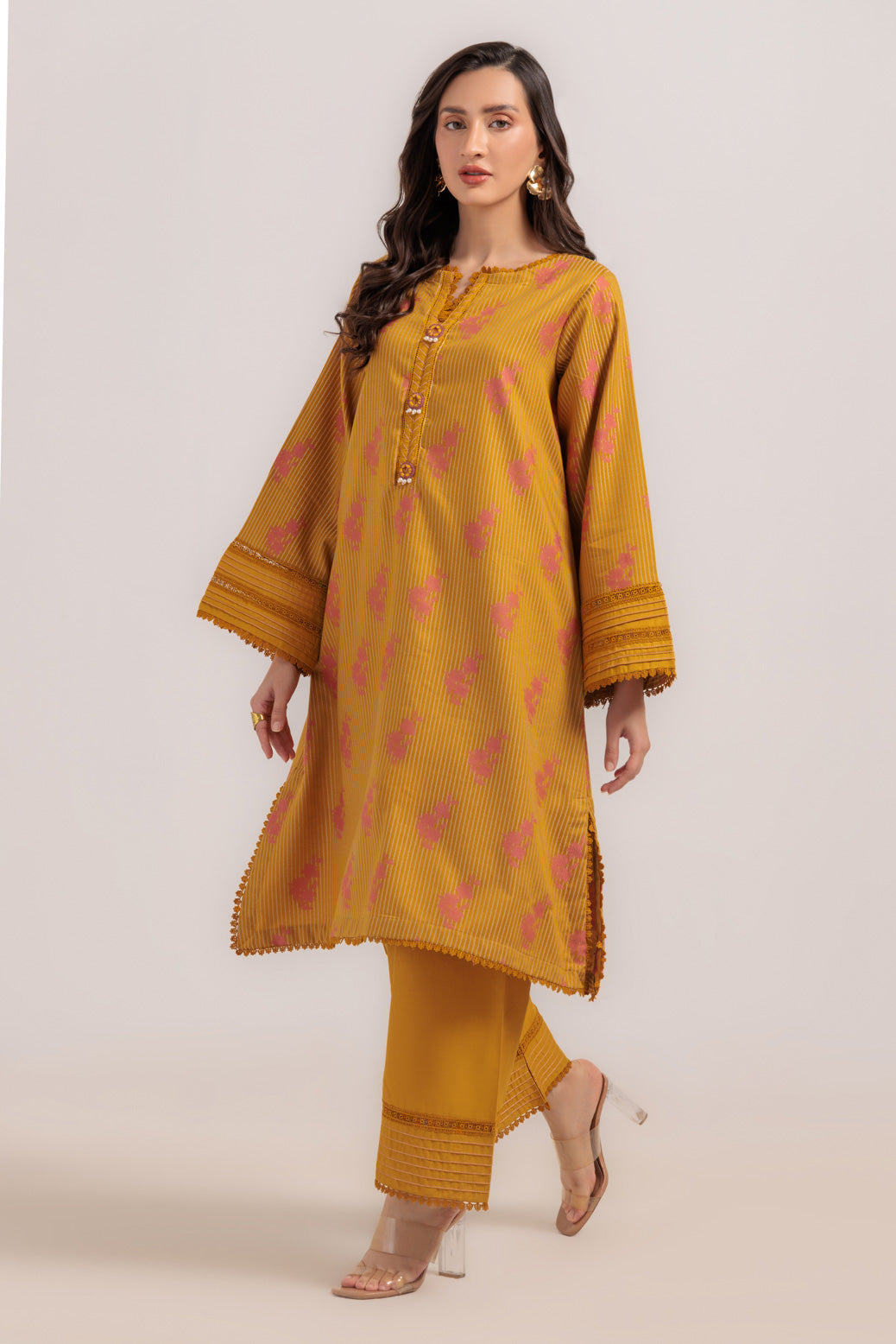 Bonanza Satrangi | Mustard Jacquard 2 Piece (WS6242P14) 10 Mustard
