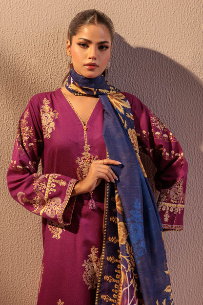 Bonanza Satrangi | Purple Ayudia 3 Piece (WS6243P07) 14 Purple