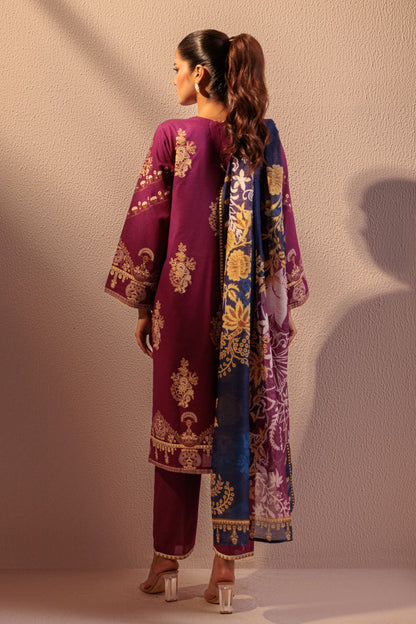 Bonanza Satrangi | Purple Ayudia 3 Piece (WS6243P07) 16 Purple