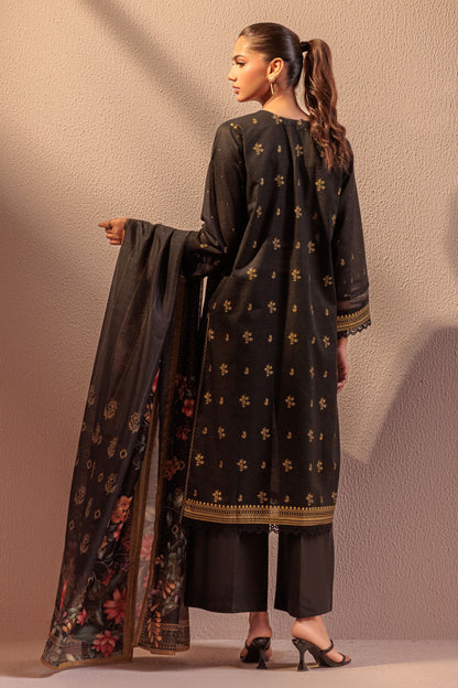 Bonanza Satrangi | Black Ayudia 3 Piece (WS6243P08) 16 Black