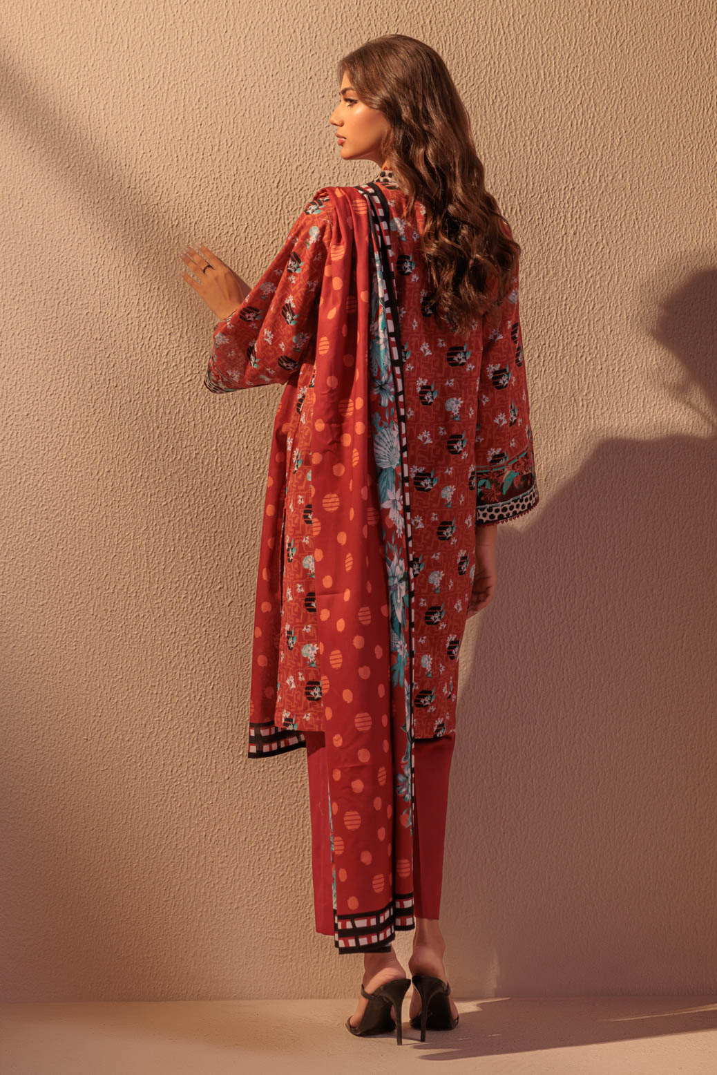 Bonanza Satrangi | Maroon Double Cotton 3 Piece (WS6243P13) 14 Maroon