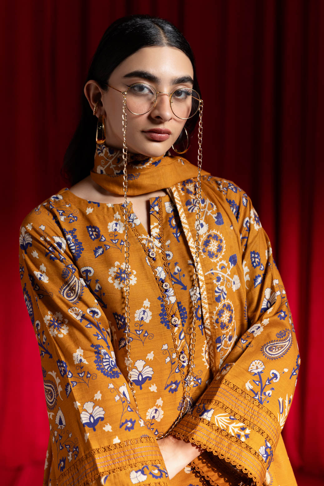 Bonanza Satrangi | Mustard Cambric 3 Piece (WS6243P22) 10 Mustard