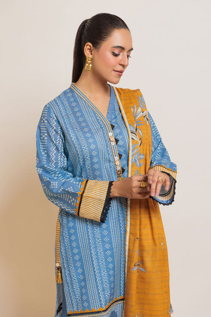Bonanza Satrangi | Blue Cambric 3 Piece (WS6243P28) 12 Blue
