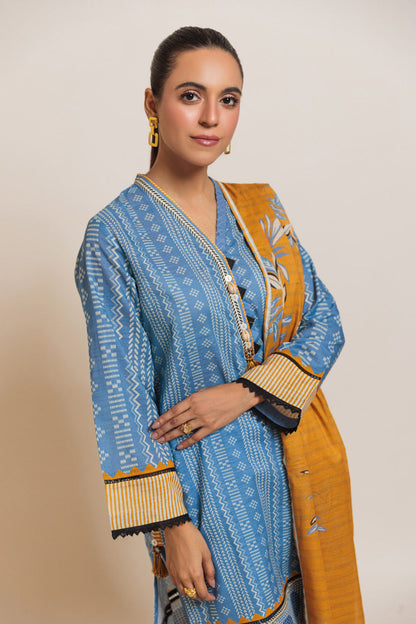 Bonanza Satrangi | Blue Cambric 3 Piece (WS6243P28) 10 Blue