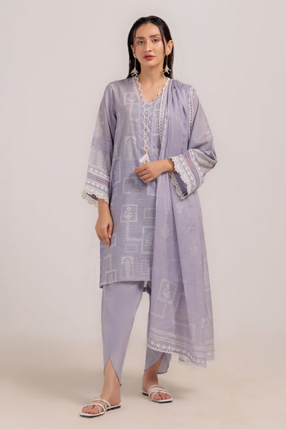 Bonanza Satrangi | Purple Cambric 3 Piece (WS6243P33) 8 Purple