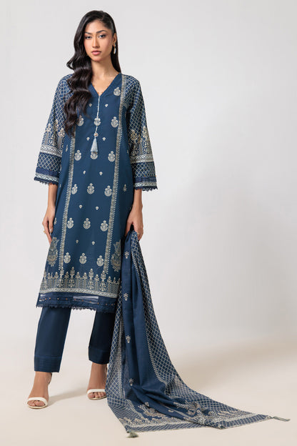 Bonanza Satrangi | Blue Cambric 3 Piece (WS6243P37) 8 Blue